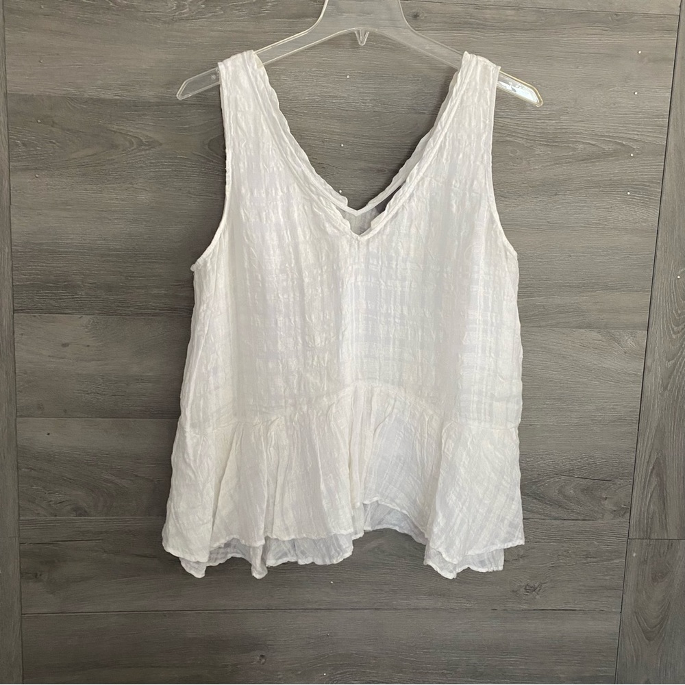 Anthro Vanessa Virginia Linen Top